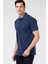 Pamuklu Polo Yaka Classic Fit T Shirt Erkek Polo Yaka T Shirt K35111T 4nv 1