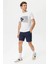 Pamuk Marka Baskılı Bisiklet Yaka Standart Fit T Shirt Erkek T Shirt V35902T 1Bw 2
