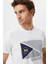 Pamuk Marka Baskılı Bisiklet Yaka Standart Fit T Shirt Erkek T Shirt V35902T 1Bw 3