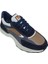 Lacivert Deri Erkek Sneaker Spor Ayakkabı 2