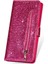 IPhone 11 Pro Için Fermuar Cep Durumda Kart Tutucu Glitter Cüzdan Kılıf Pu (Yurt Dışından) 3