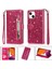 IPhone 13 Için Fermuar Cep Durumda Pro Max Pu Deri Glitter Cüzdan Kılıf (Yurt Dışından) 1