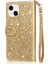 IPhone 13 Mini Manyetik Kapatma Glitter Cüzdan Pu Için Fermuarlı Cebi Durumda (Yurt Dışından) 5