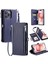 Crossbody Durumda IPhone 14 Pro 9 Kart Yuvaları Fermuar Faturaları Yuvası Uzun Rfıd (Yurt Dışından) 1