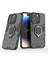 Halka Araba Dağı Kickstand Kılıf IPhone 15 Pro Darbeye Dayanıklı Metal Halka (Yurt Dışından) 5