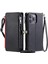 Crossbody Durumda IPhone 15 Pro Max Uzun Kordon 9 Kart Yuvaları Fermuar Yuvası (Yurt Dışından) 1