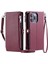 Crossbody Durumda IPhone 14 Pro 9 Kart Yuvaları Fermuar Faturaları Yuvası Uzun Rfıd (Yurt Dışından) 1