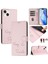 IPhone 15 Için Kılıf Artı Kapak Kapak Rfıd Engelleme Pu Deri Kart Tutucu (Yurt Dışından) 5