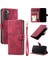 Samsung Galaxy S21 Kickstand Manyetik Cüzdan Kart Yuvaları Pu Için Flip Case (Yurt Dışından) 1