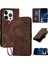 IPhone 15 Için Flip Case Pro Max ve Kredi Kartı Yuvası Kabartmalı Kelebek (Yurt Dışından) 1