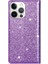 IPhone 14 Için Glitter Flip Case Pro Max Flip Case Cüzdan Pu Deri Kart (Yurt Dışından) 4
