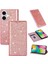 IPhone 16 Için Glitter Flip Case Artı Pu Deri Kart Tutucu Manyetik Kapak (Yurt Dışından) 1