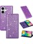 IPhone 16 Için Glitter Flip Case Kart Tutucu Flip Case Cüzdan Pu Deri (Yurt Dışından) 1