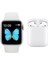 200-300 Mah  Watch 6 Series ve I12 Bluetooth Kulaklık Ios & Android Uyumlu Ikili Set 2 Yıl Ith 2