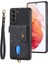 Samsung Galaxy S21 Ayrılabilir Kordon Kart Yuvası Manyetik Kapatma Için Kılıf (Yurt Dışından) 5