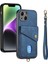 IPhone 14 Için Kılıf Premium Deri Ayrılabilir Kordon Manyetik Kapatma (Yurt Dışından) 1