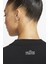 Training Plus Essential Get Fit Dri Fit Graphic Crew Black Oversized Bol Kesim Kadın Sweatshirt Siyah 4