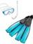 Rondinella Palet Maske Şnorkel Seti Aquamarıne-No:43-44 1
