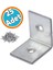 Mobilya Eşya Dolap Duvara Sabitleme Köşe Bağlantı Aparatı L Demiri Gönye 25X25X20 mm (25 Adet) 1