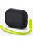 AirPods Pro (2. nesil) Kılıf Silicone Fit (Silikon) Black + Strap (Askı İpi) Phantom Green - ACS05810 1