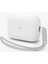 AirPods Pro (2. nesil) Kılıf Silicone Fit (Silikon) White + Strap (Askı İpi) Gray - ACS05811 1