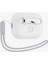 AirPods Pro (2. nesil) Kılıf Silicone Fit (Silikon) White + Strap (Askı İpi) Gray - ACS05811 2