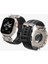 Apple Watch 49mm Ultra 2/1 - 46mm Seri 10 - 45mm Seri 9/8/7 - 44mm Seri SE2/SE/6/5/4 Kordon Kayış Band DuraPro Armor PU Black - AMP07591 7