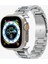 Apple Watch 49mm Ultra 2/1 - 46mm Seri 10 - 45mm Seri 9/8/7 - 44mm Seri SE2/SE/6/5/4 Kordon Kayış Band Modern Fit Silver - AMP06356 8