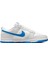Dunk Low Retro Leather Erkek Sneaker Hakiki Deri Beyaz Mavi Swoosh Spor Ayakkabı 1