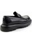 Siyah Antik Hakiki Deri Erkek Loafer Ayakkabı E01401092041 4