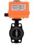 Ø63 24V DC Elektrik Aktüatörlü U-Pvc Kelebek Vana Asit Için 2