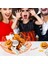 Halloween Ağ Şeklinde Plastik Malzeme Koyma Kasesi 28X8 cm Turuncu ve Siyah 2 Adet 3
