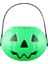 Halloween Yeşil Renk Balkabağı Eklemeli Plastik Şeker Kovası 12X17,5 cm 1 Adet 2