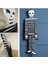 Halloween Kağıt Akordeon Iskelet Asma Süs 110 cm 1 Adet 3
