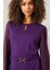 Kolları Şifon Ponte A-Line Elbise ( S-4xl) 4