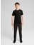 Düz Siyah Erkek T-Shirt 68180201-EVOSTRIPE Tee 1
