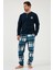 Ekoseli Regular Fit Düğmeli Bisiklet Yaka Kışlık Polar Pijama Takımı Erkek Pijama Takımı 60961008 4