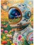 Ahşap Mdf Puzzle Yapboz Astronot ve Çiçekler 500 Parça 50*70 cm 1