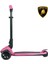 Lisanslı L3 Kolay Katlanabilir Işıklı Orta Gövde ve Işıklı Tekerlekli Çocuk Scooter Pembe 3