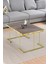 Orta Sehpa ve Zigon Sehpa Solo Set Gold Gordion 2