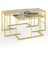 Orta Sehpa ve Zigon Sehpa Solo Set Gold Gordion 4