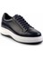 Lacivert Floter Deri Erkek Sneaker E01310117640 3