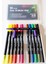 12 Renk Çift Taraflı Fırça ve Iğne Uçlu Dual Tip Brush Grip Fineliner Çift Uçlu Kalem 5