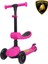 Lisanslı L5 2in1 Katlanabilir Oturaklı Işıklı 3 Tekerlekli Çocuk Scooter Pembe 1