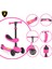 Lisanslı L5 2in1 Katlanabilir Oturaklı Işıklı 3 Tekerlekli Çocuk Scooter Pembe 3