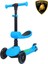 Lisanslı L5 2in1 Katlanabilir Oturaklı Işıklı 3 Tekerlekli Çocuk Scooter Mavi 1