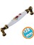 Porselen Antik Sarı 128 mm Mobilya Mutfak Kulp Çekmece Dolap Kulplar Kulpu Kulbu 1