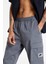 Dri-Fit Spu Woven Bol Kesim Kargo Cepli Gri Erkek Eşofman Altı 3