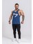 Erkek Spor Atleti | Stringer | Workout Tanktop | Indigo | Wolf Serisi 2