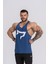 Erkek Spor Atleti | Stringer | Workout Tanktop | Indigo | Wolf Serisi 3